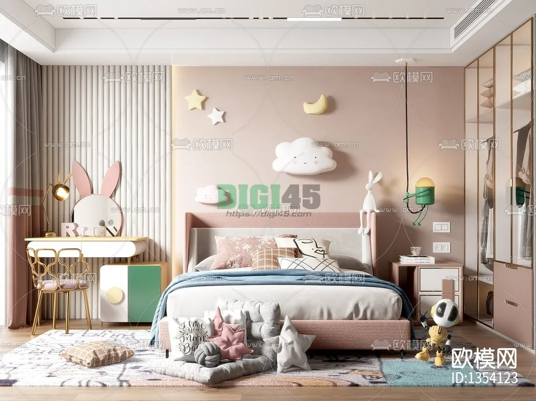 Children Room 3D Scenes – 1178