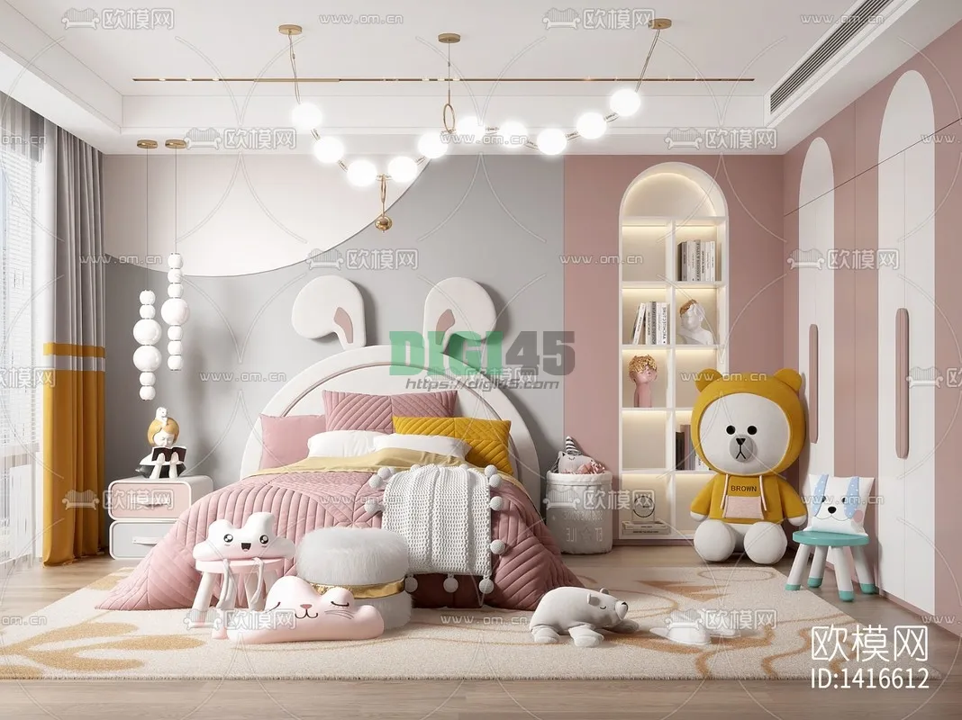Children Room 3D Scenes – 1188