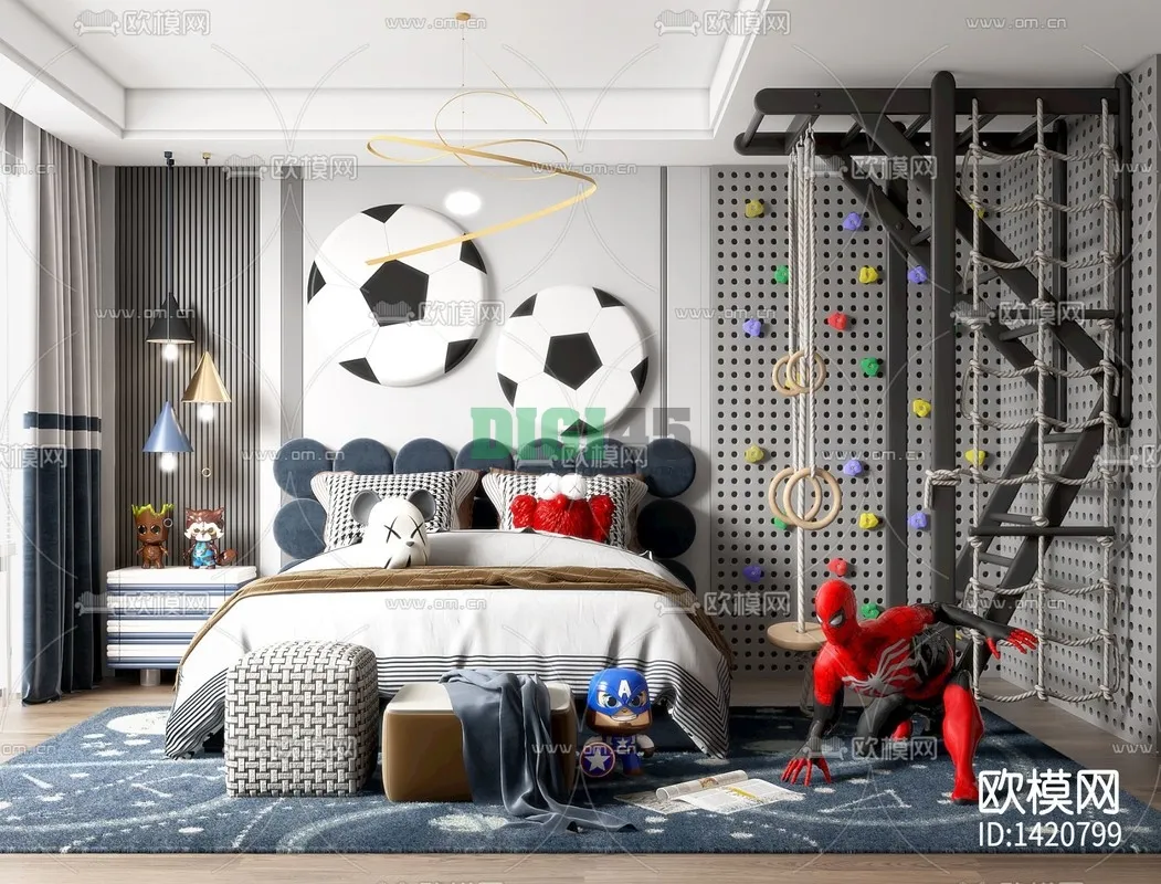 Children Room 3D Scenes – 1193