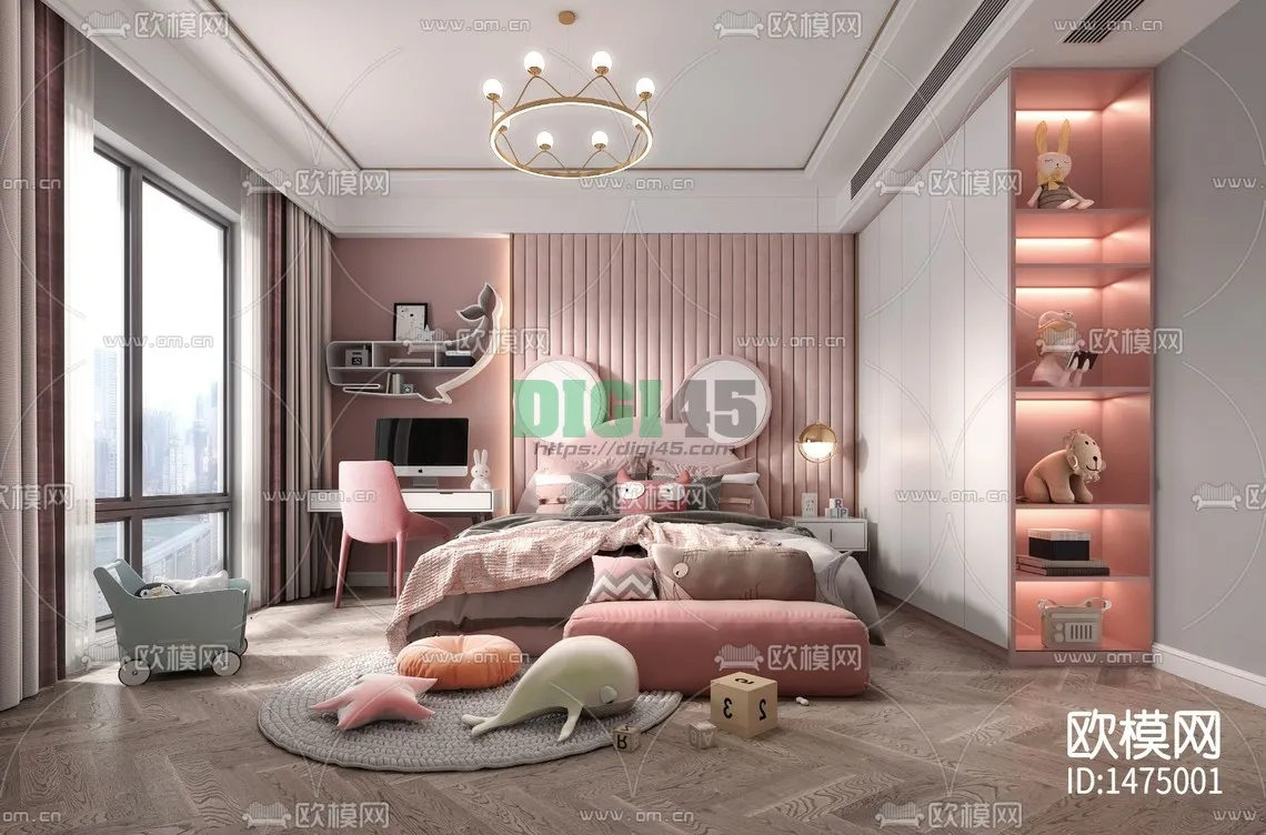 Children Room 3D Scenes – 1217