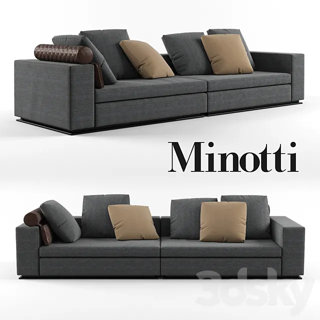 Furniture – Sofa 3D Models – Minotti Leonard Sofa