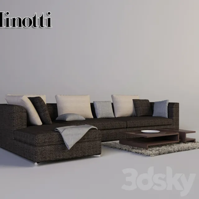 Furniture – Sofa 3D Models – Minotti Novamobili