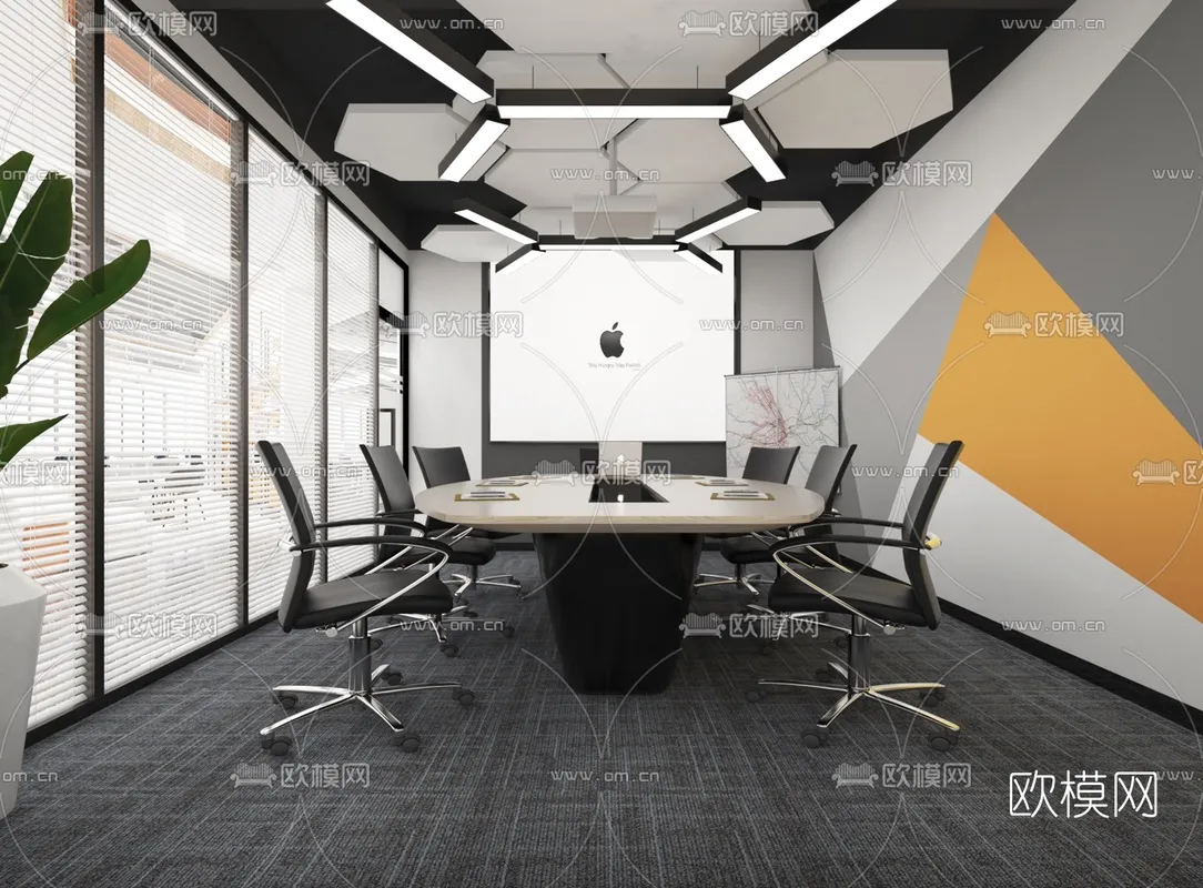 Meeting Room 3D Scenes – 1480