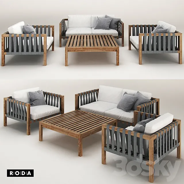Furniture – Sofa 3D Models – Mistral Sofa by Roda