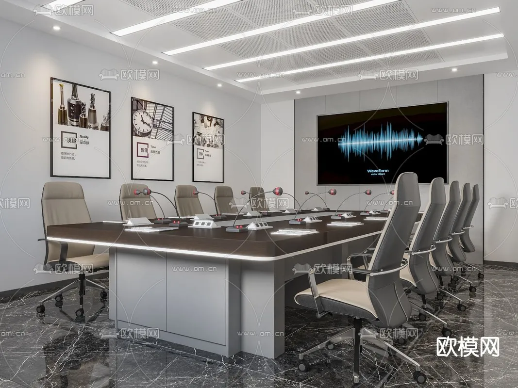 Meeting Room 3D Scenes – 1500