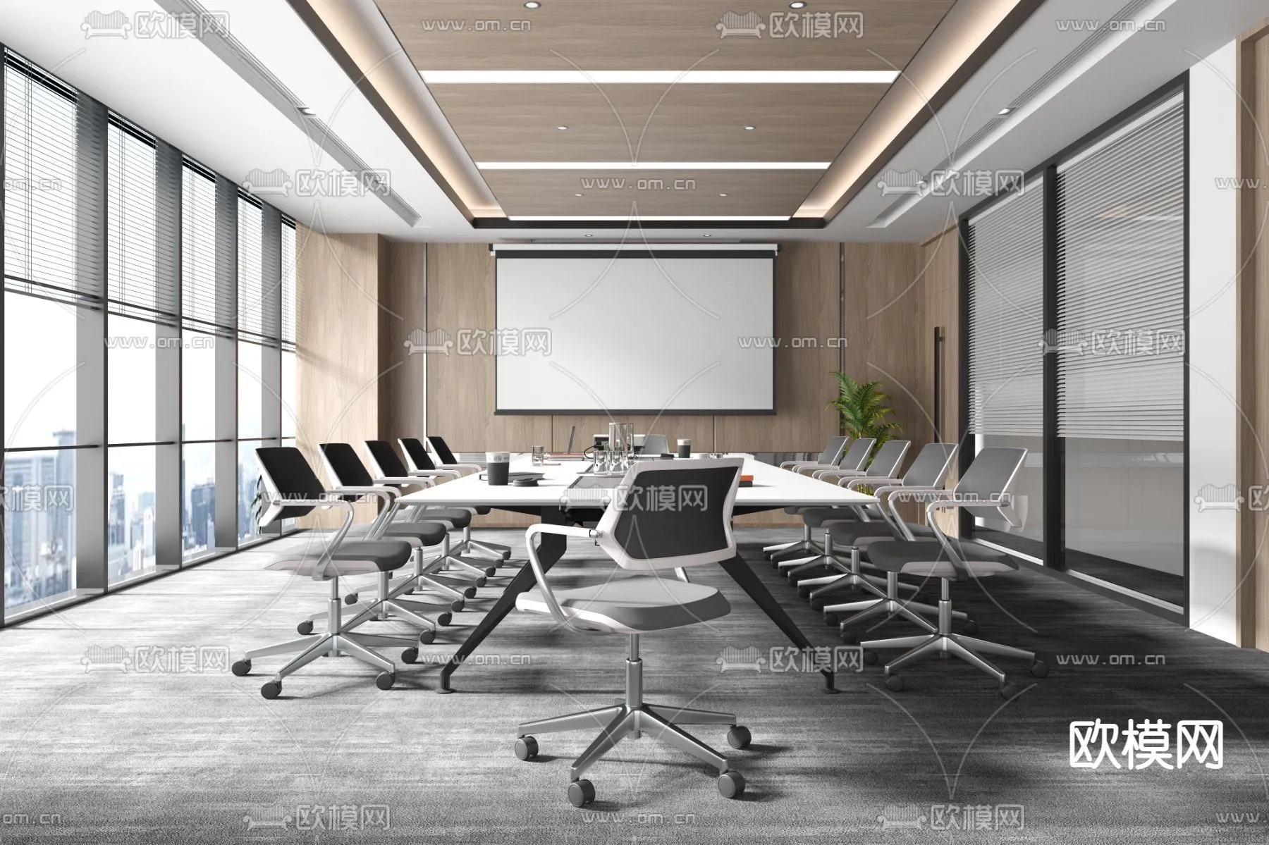 Meeting Room 3D Scenes – 1504