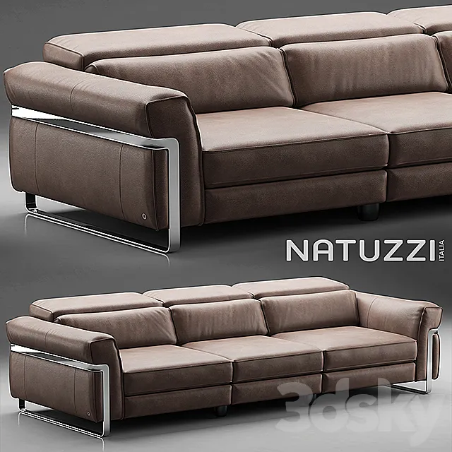 Furniture – Sofa 3D Models – Modern sofa Fidelio by Natuzzi