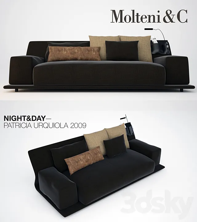 Furniture – Sofa 3D Models – Molteni & C – NIGHT & DAY Sofa