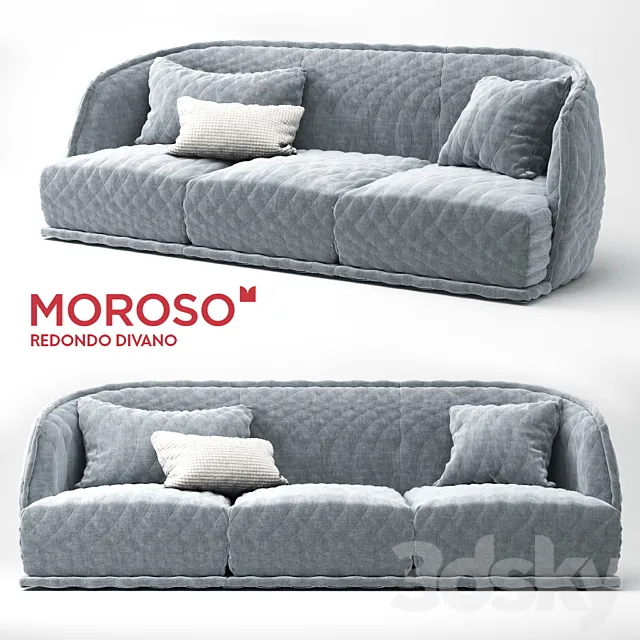 Furniture – Sofa 3D Models – Moroso Redondo Sofa