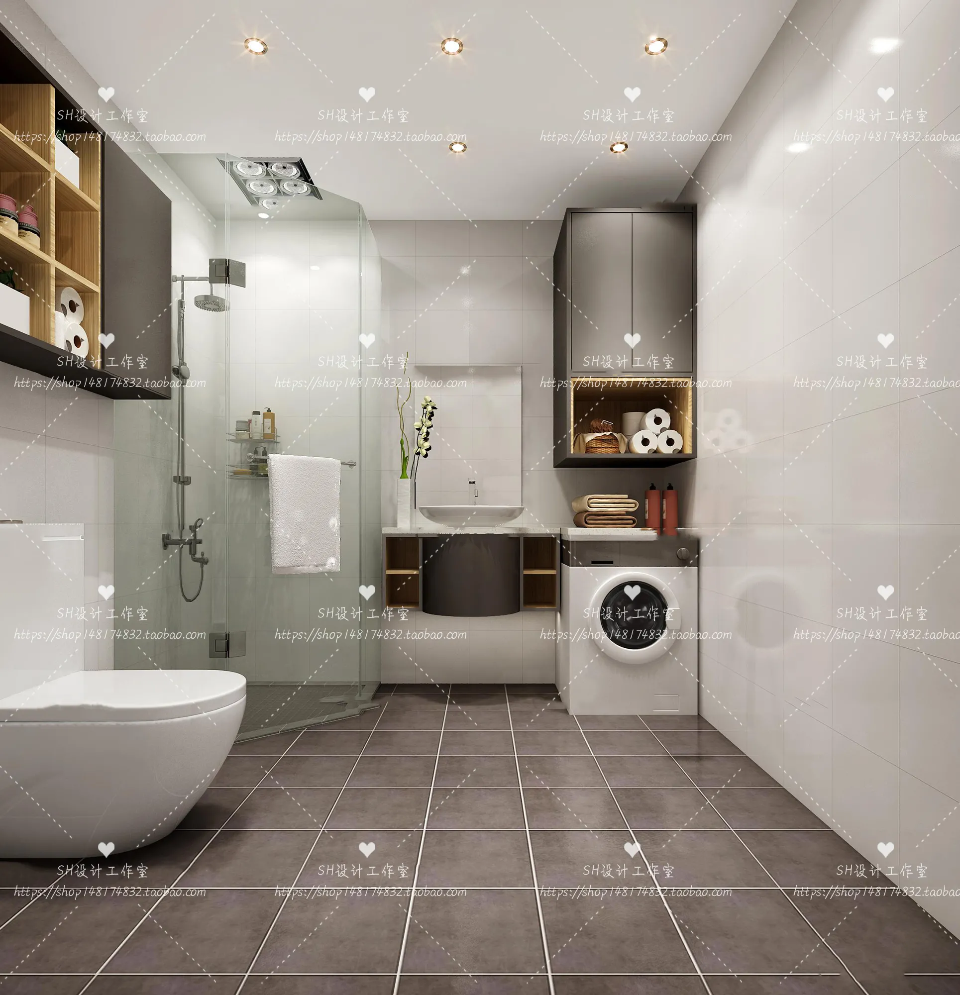 BATHROOM 3D SCENES – VRAY RENDER – 15