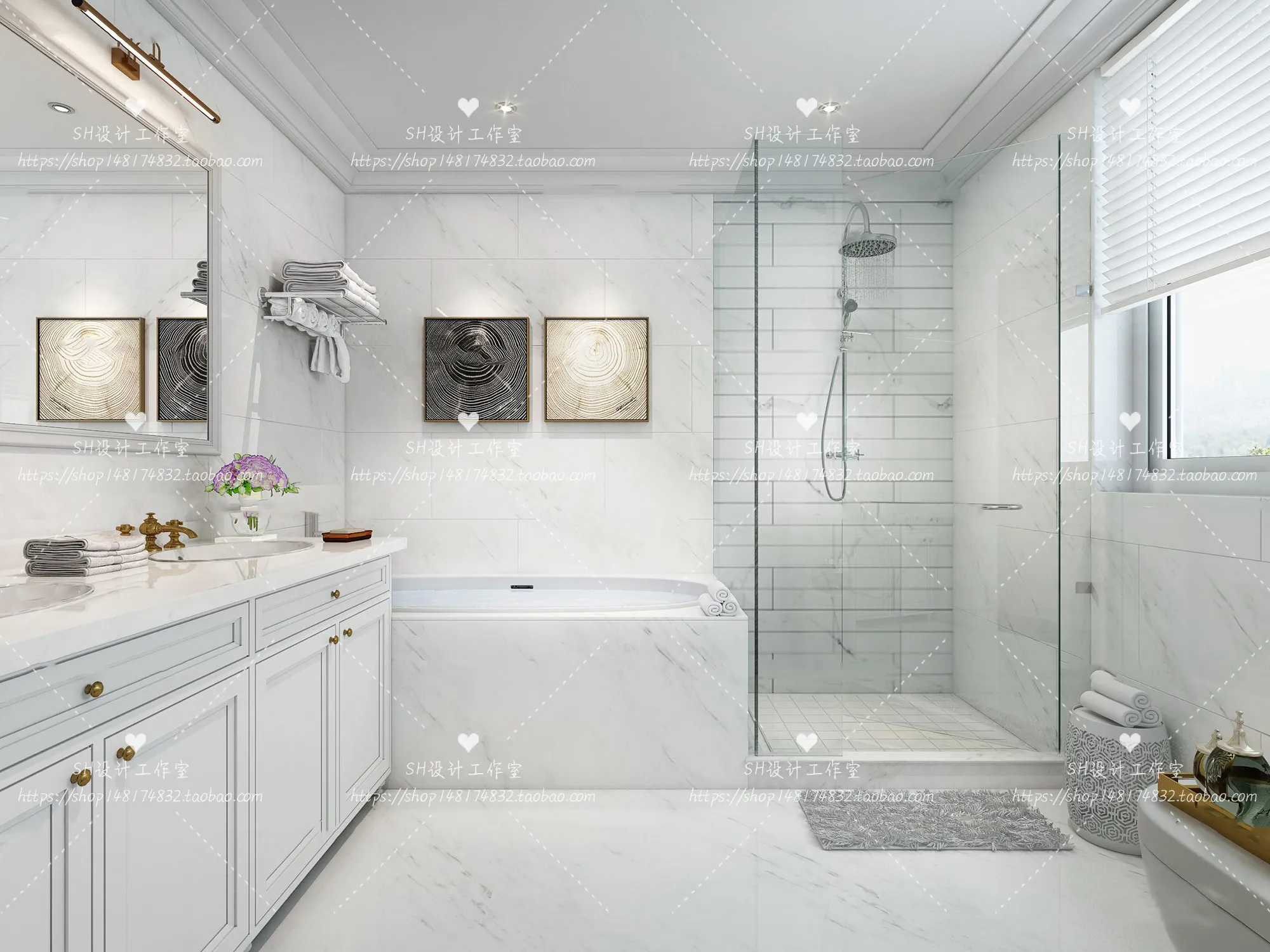 BATHROOM 3D SCENES – VRAY RENDER – 38