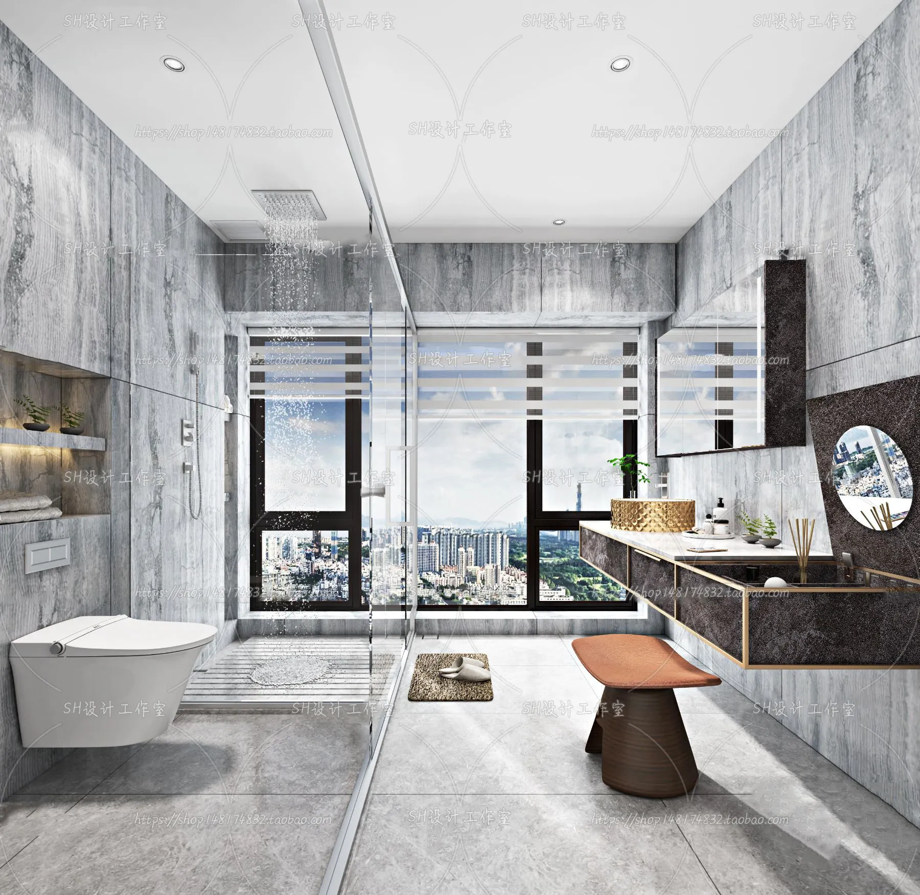 BATHROOM 3D SCENES – VRAY RENDER – 142