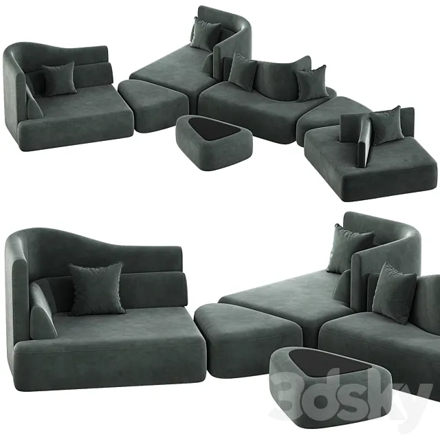 Furniture – Sofa 3D Models – Ottawa Sofa OT13 by BoConcept