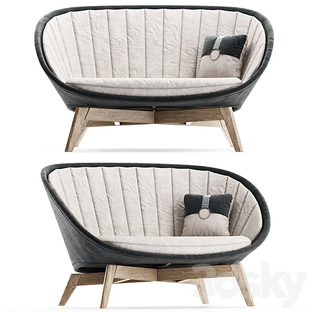 Furniture – Sofa 3D Models – Peacock Sofa Cane-Line