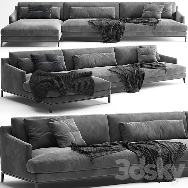 Furniture – Sofa 3D Models – Poliform Bellport Sofa B