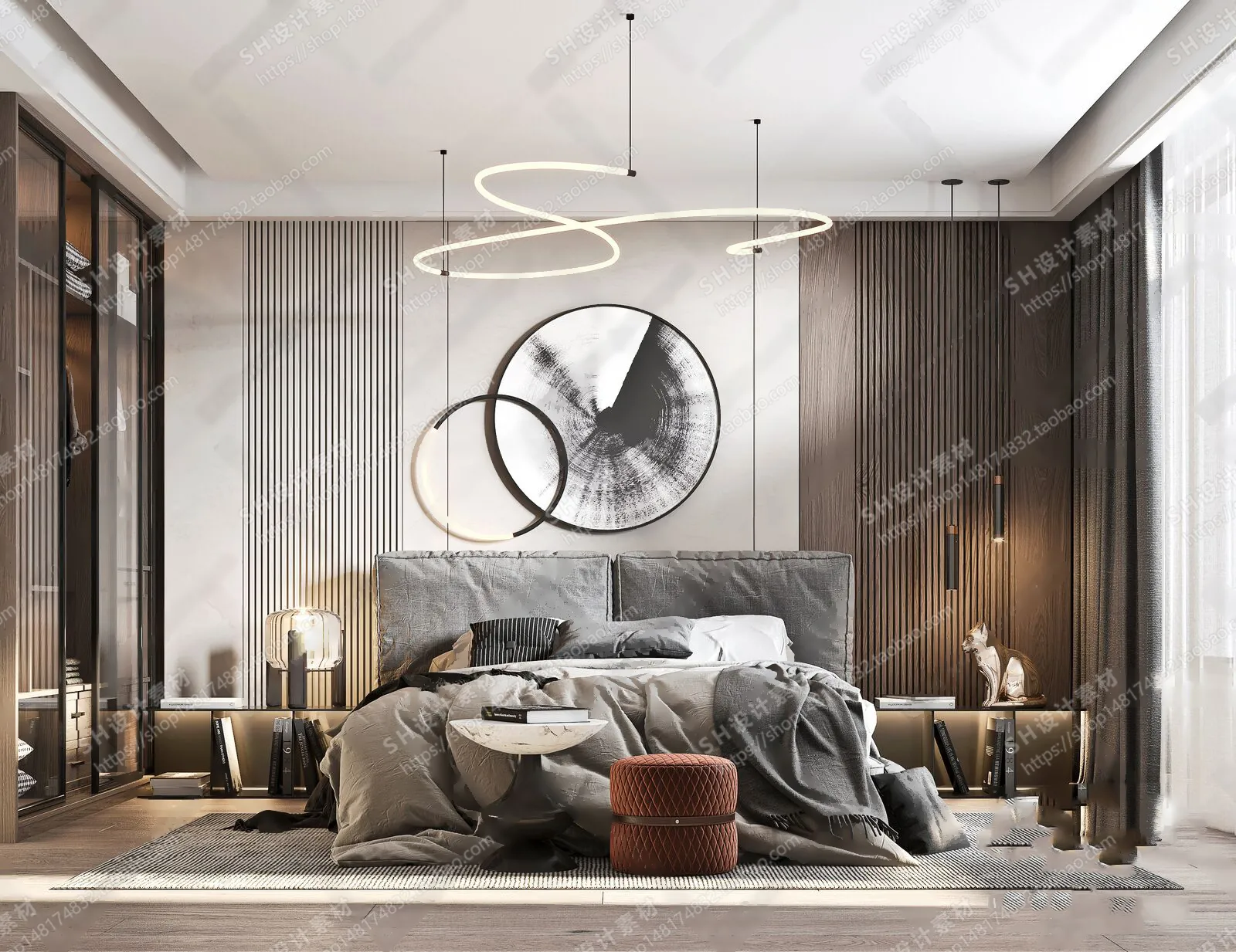 BEDROOM 3D SCENES – VRAY RENDER – 21