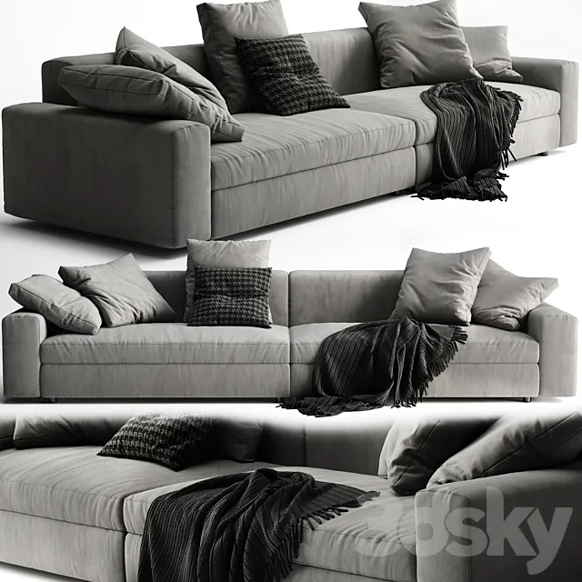 Furniture – Sofa 3D Models – Poliform Dune Sofa 3d model