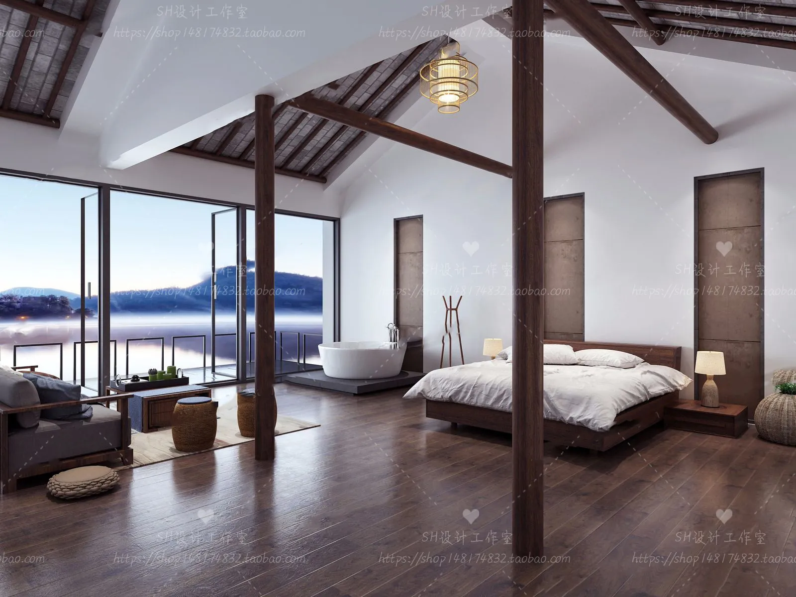 BEDROOM 3D SCENES – VRAY RENDER – 75