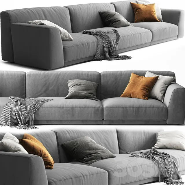 Furniture – Sofa 3D Models – Poliform Paris Seoul Sofa