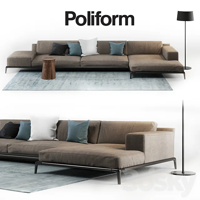 Furniture – Sofa 3D Models – Poliform Park