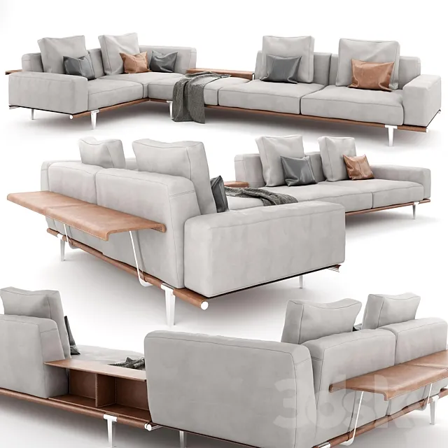 Furniture – Sofa 3D Models – Poltrona Frau Let It Be 3d model