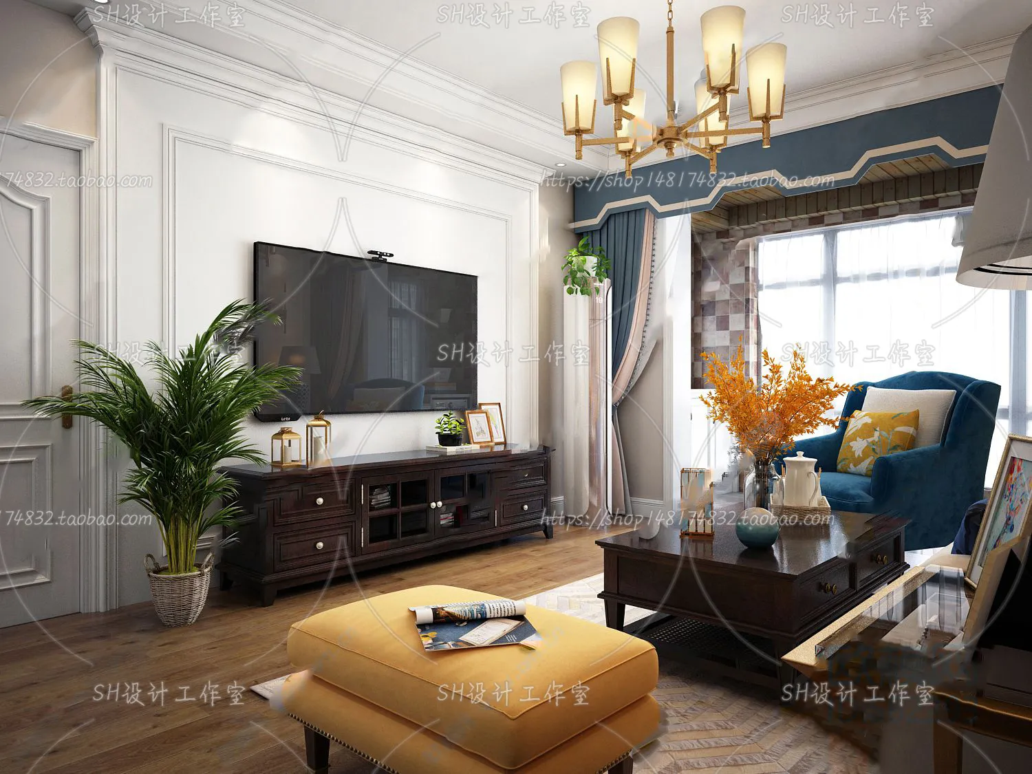 BEDROOM 3D SCENES – VRAY RENDER – 249