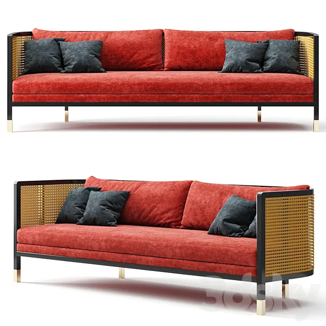 Furniture – Sofa 3D Models – RED Edition Sofa Series Cannage
