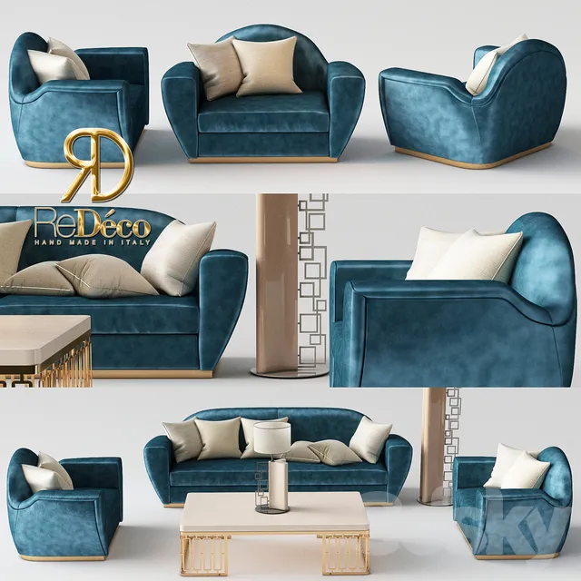 Furniture – Sofa 3D Models – Redeco Collection 2017 Living Room
