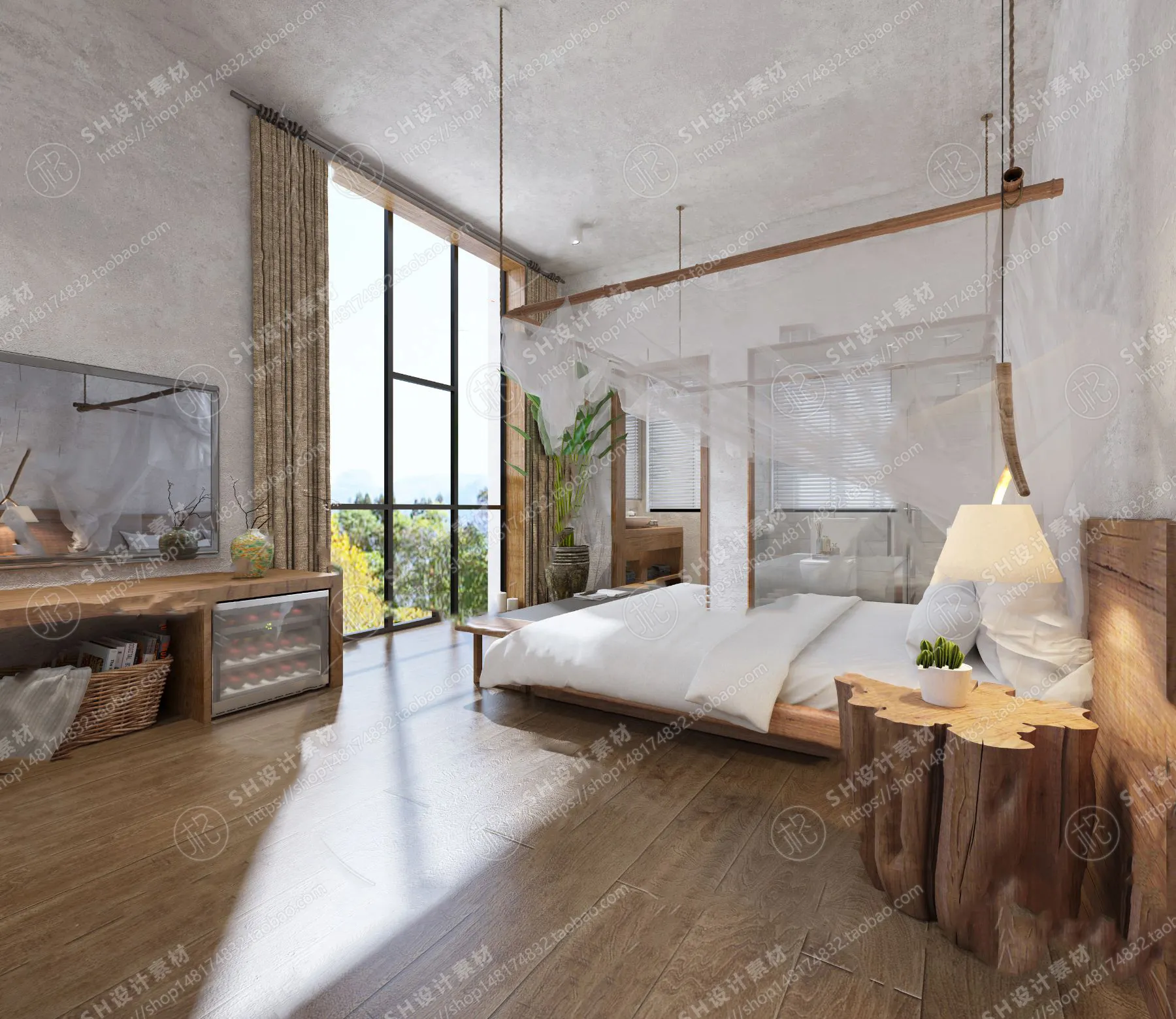 BEDROOM 3D SCENES – VRAY RENDER – 333