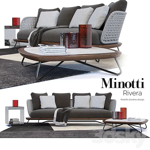 Furniture – Sofa 3D Models – Rivera  Minotti Rivera