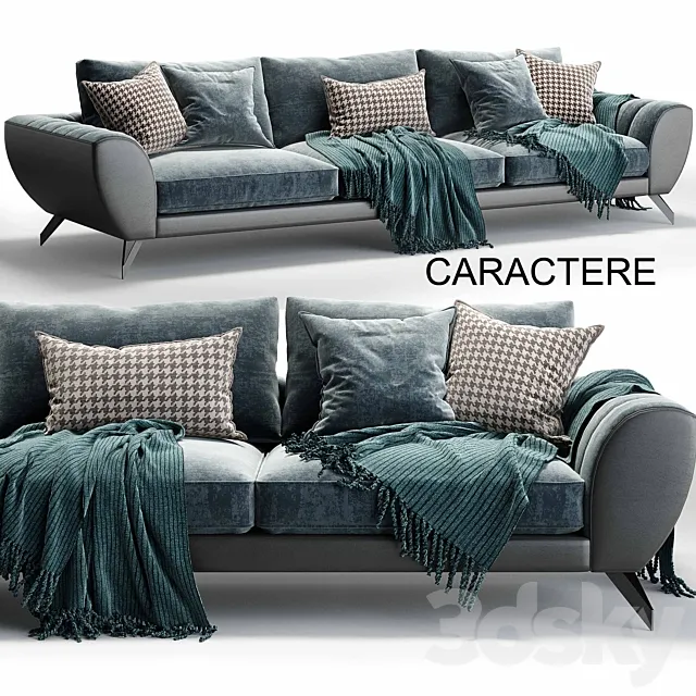 Furniture – Sofa 3D Models – Roche Bobois CARACTERE Sacha Lakic