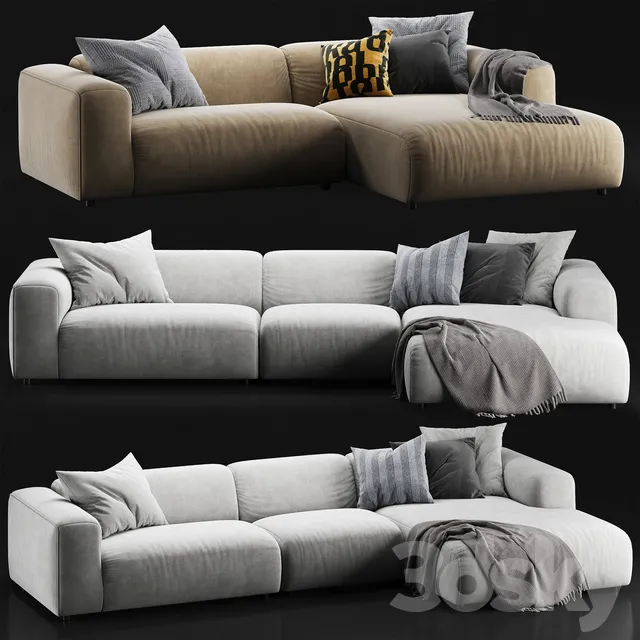 Furniture – Sofa 3D Models – Rolf Benz freistil 187 sofa set