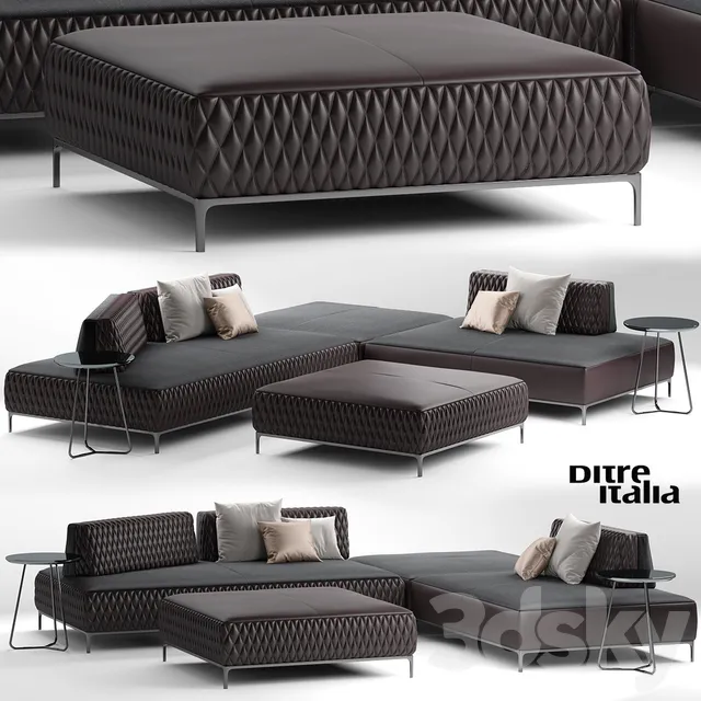 Furniture – Sofa 3D Models – Sanders Air sofa by Ditre Italia (max 2011)