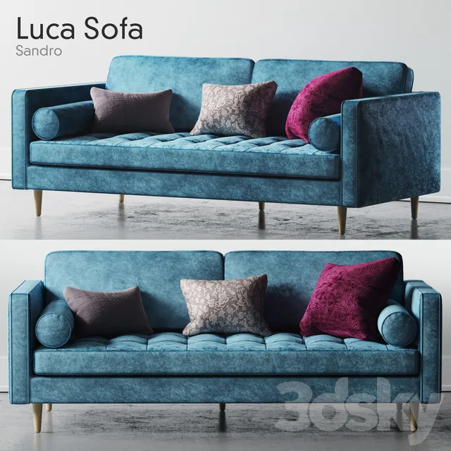 Furniture – Sofa 3D Models – Sandro Luca Classic Sofa