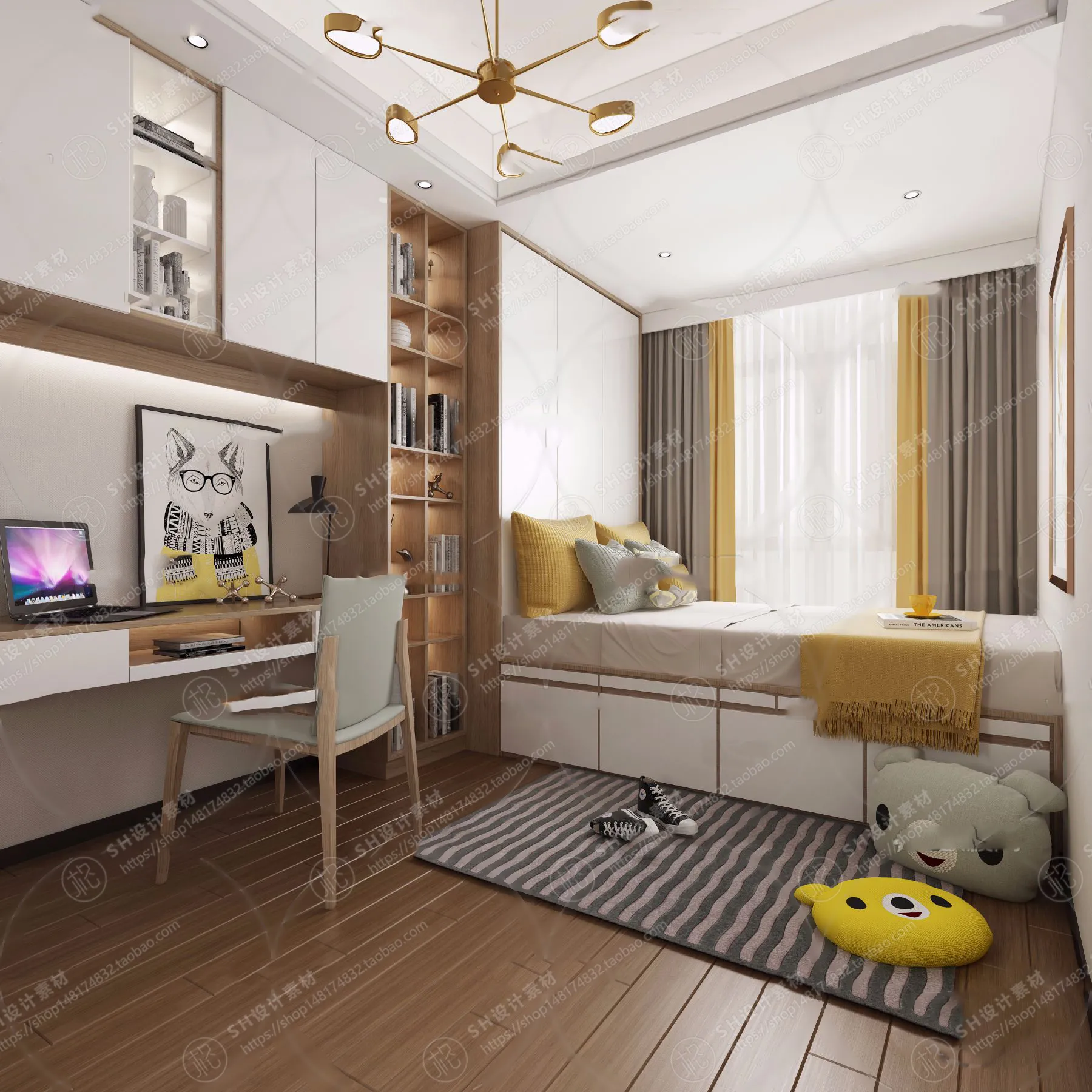 CHILDREN ROOM 3D SCENES – VRAY RENDER – 02