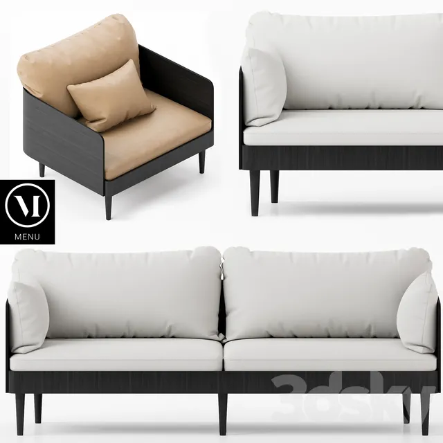 Furniture – Sofa 3D Models – Septembre Sofa by MENU