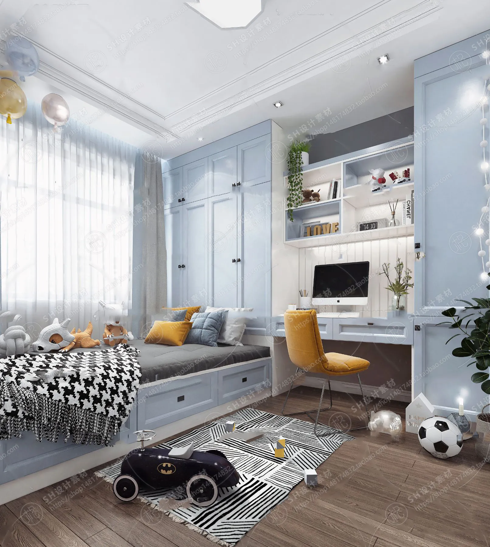 CHILDREN ROOM 3D SCENES – VRAY RENDER – 16