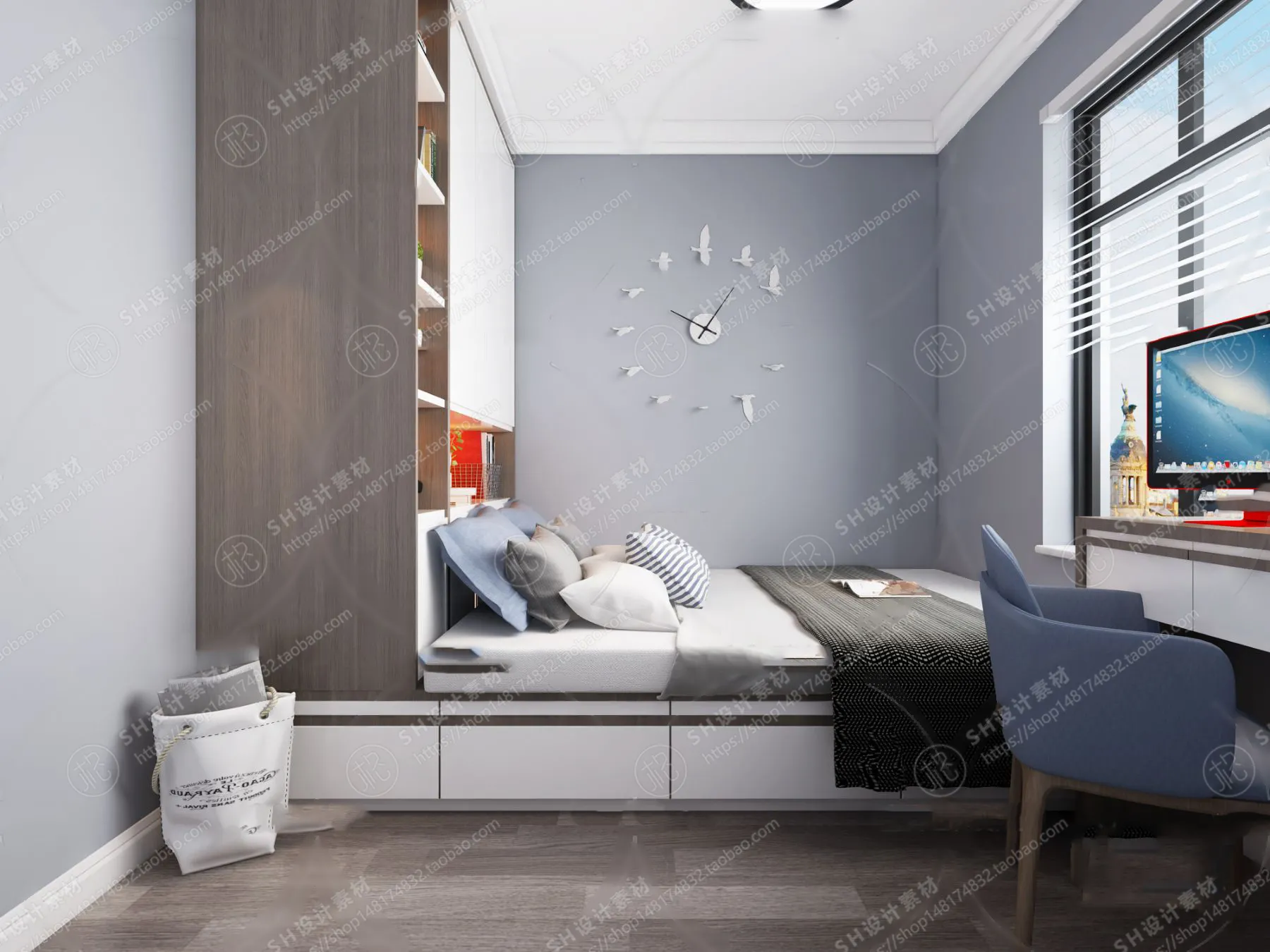 CHILDREN ROOM 3D SCENES – VRAY RENDER – 22