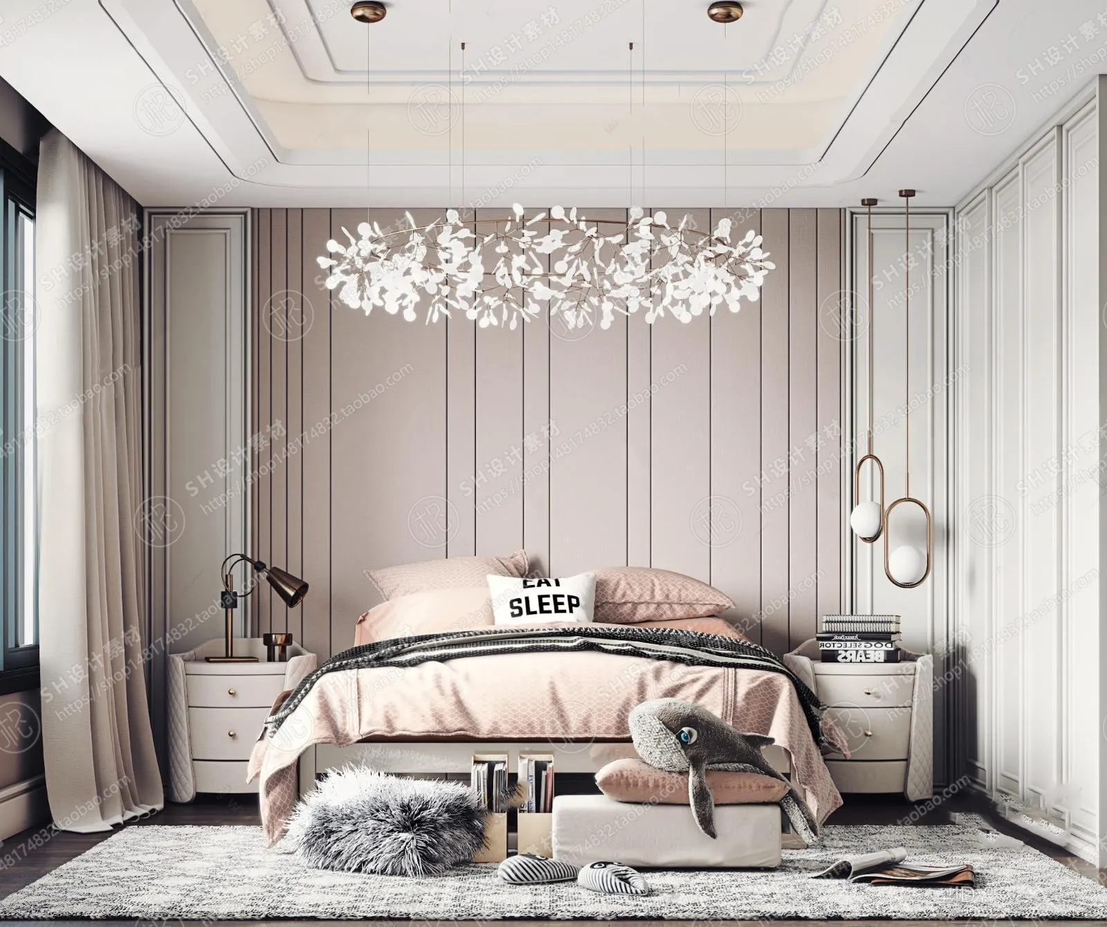 CHILDREN ROOM 3D SCENES – VRAY RENDER – 35