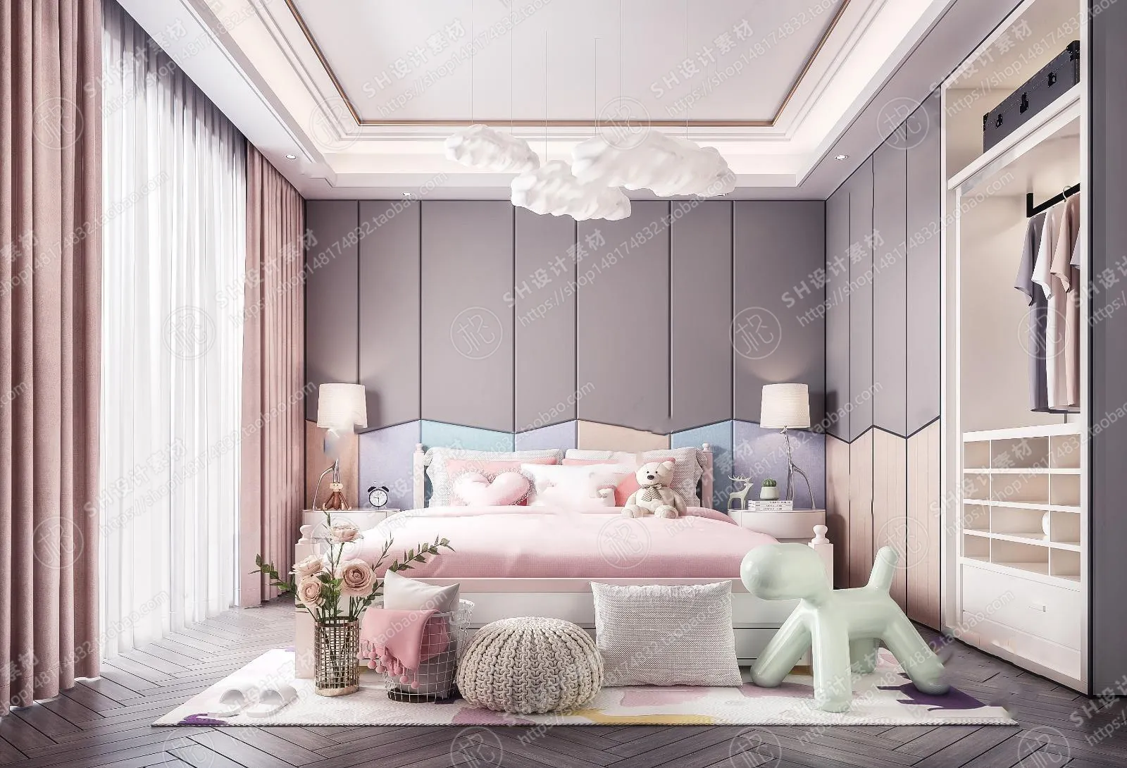 CHILDREN ROOM 3D SCENES – VRAY RENDER – 44