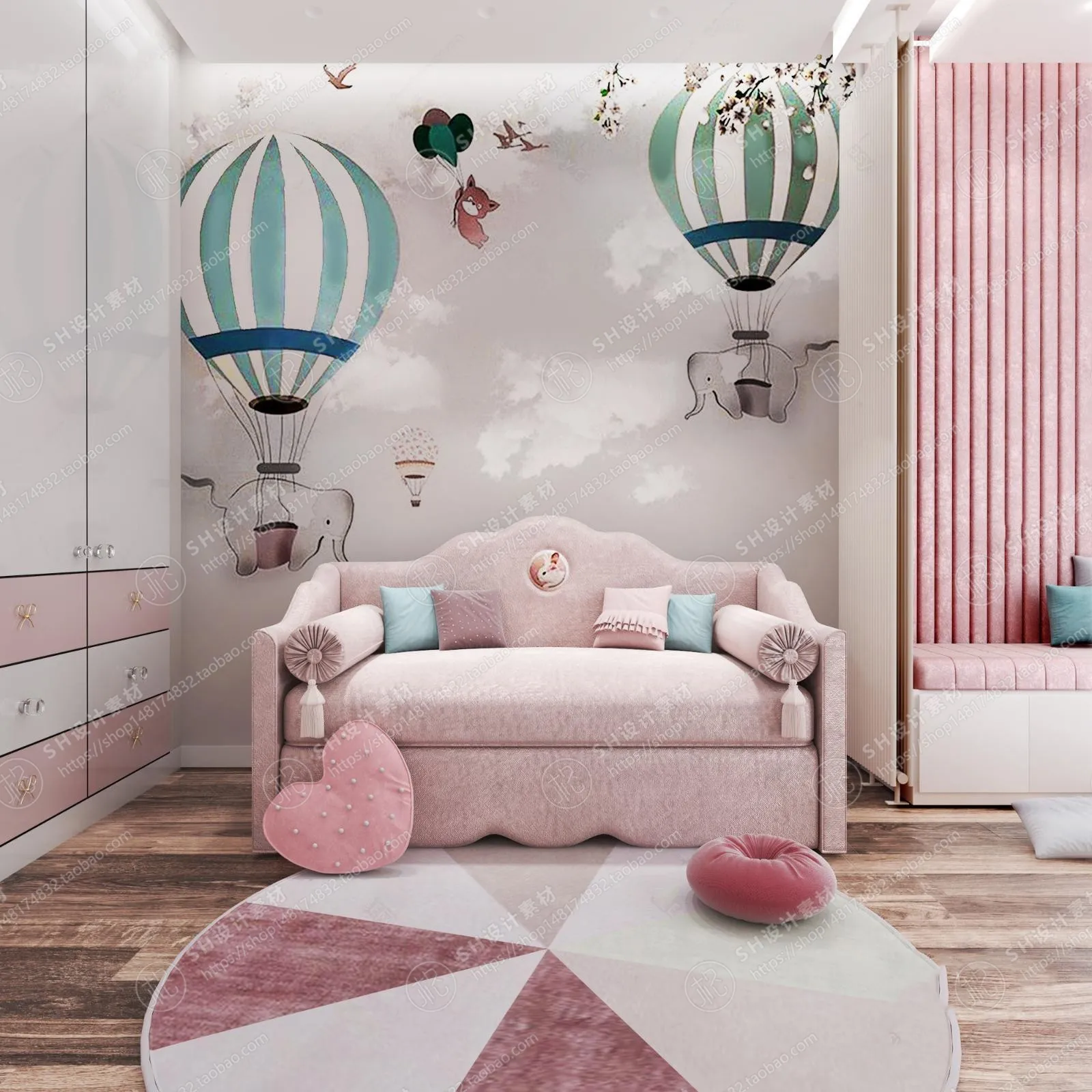 CHILDREN ROOM 3D SCENES – VRAY RENDER – 51