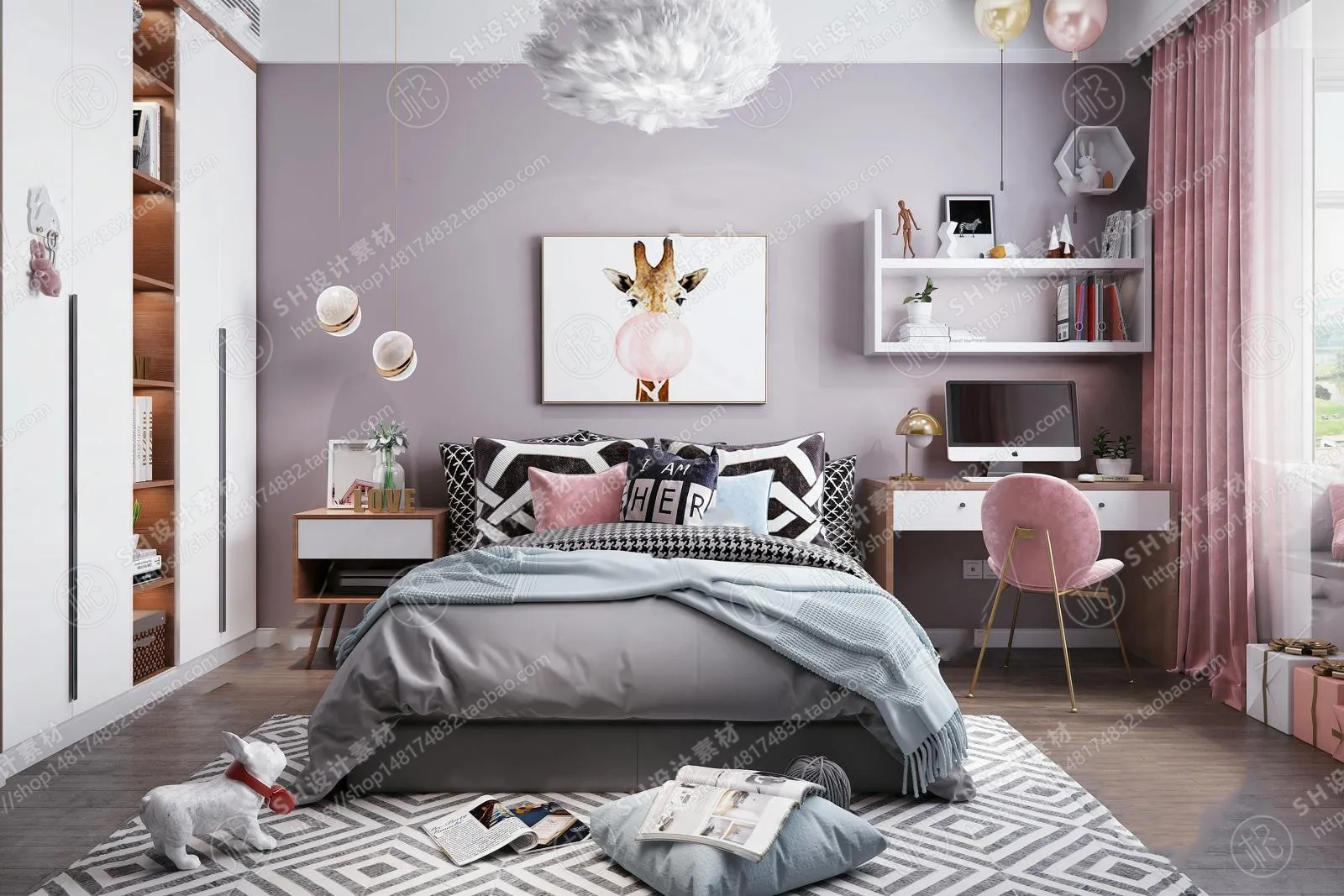 CHILDREN ROOM 3D SCENES – VRAY RENDER – 57