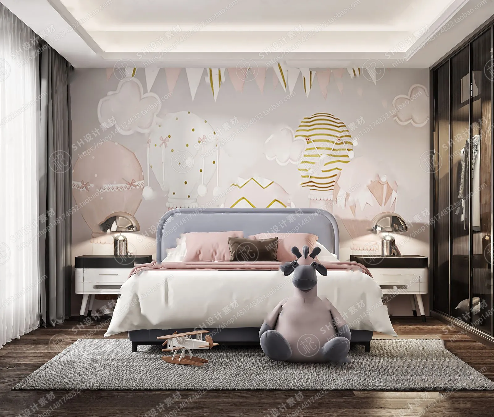 CHILDREN ROOM 3D SCENES – VRAY RENDER – 65