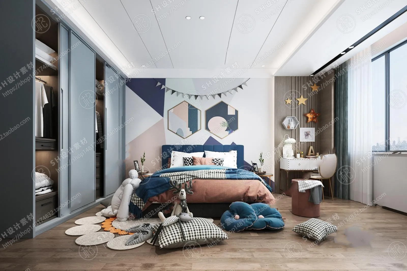 CHILDREN ROOM 3D SCENES – VRAY RENDER – 75