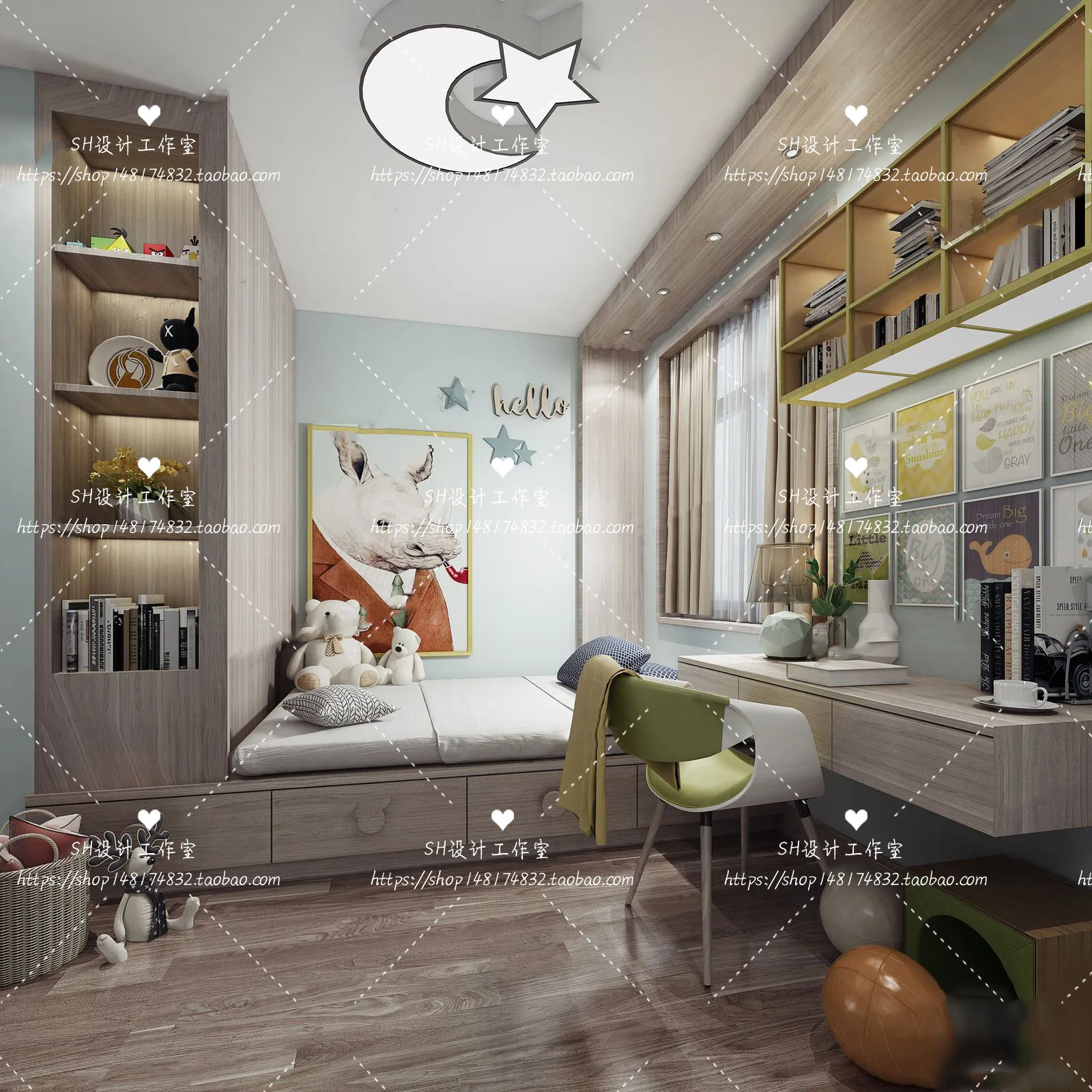 CHILDREN ROOM 3D SCENES – VRAY RENDER – 227