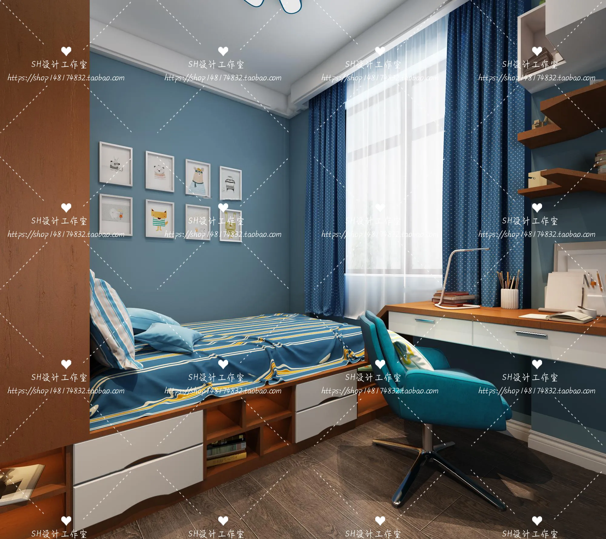 CHILDREN ROOM 3D SCENES – VRAY RENDER – 237