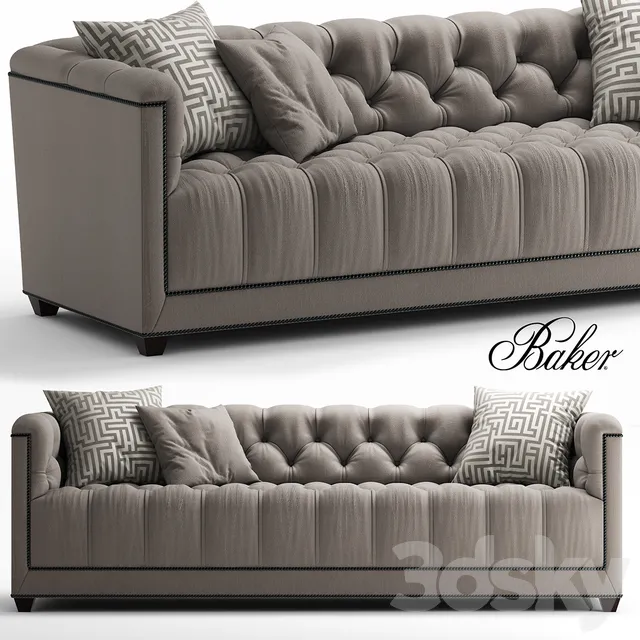 Furniture – Sofa 3D Models – Sofa baker PARIS LOVESEAT