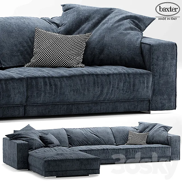 Furniture – Sofa 3D Models – Sofa baxter BUDAPEST SOFT