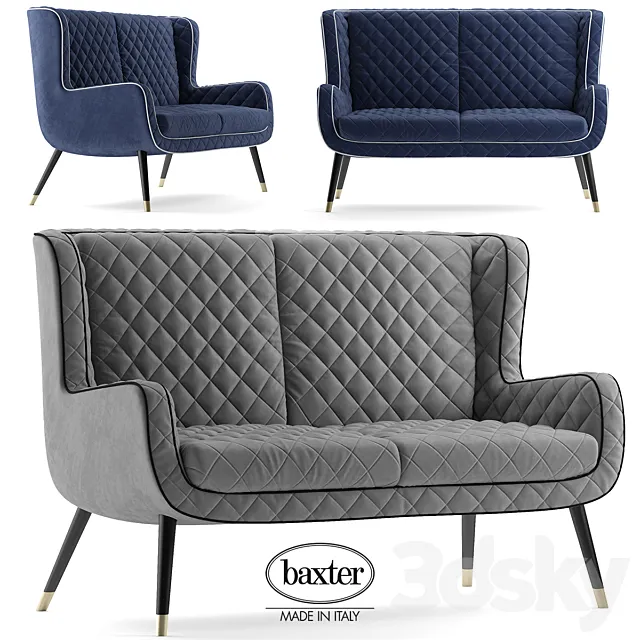 Furniture – Sofa 3D Models – Sofa Baxter Dolly