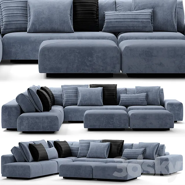 Furniture – Sofa 3D Models – Sofa BAXTER MONSIEUR MODULAR